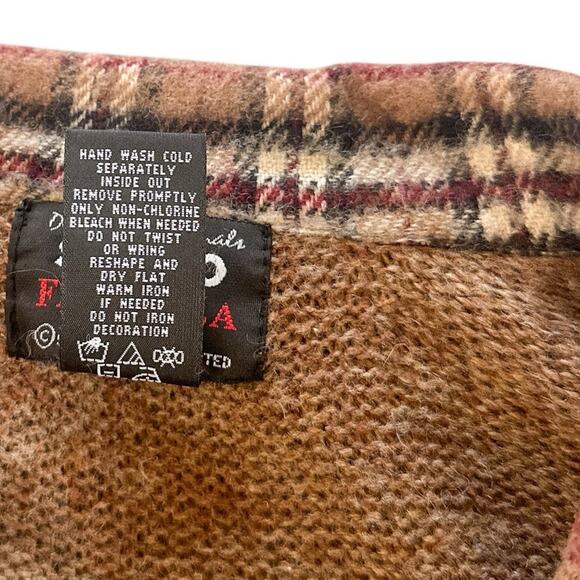 Vintage Designers Originals Studio Fa La La Full Zip Christmas Sweater Jacket PM - Picture 9 of 12